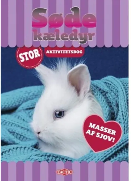 Tactic Søde kæledyr stor aktivitetsbog (96s)