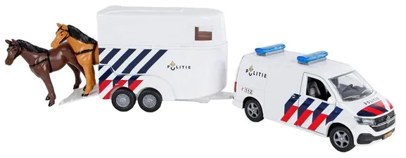 Kids Globe VW Transporter Police with Horse Trailer